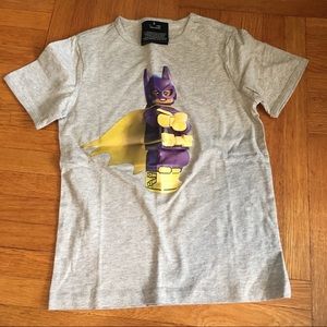 NWOT LEGO Movie Batgirl Gray Short Sleeve Shirt